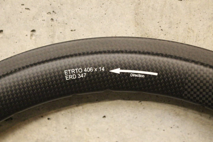 未使用！ジョセフ クゼ JOSEPH KUOSAC C38C カーボンリム ETRTO406 ERD347 24H ホワイトラベル リア用 【福岡店】