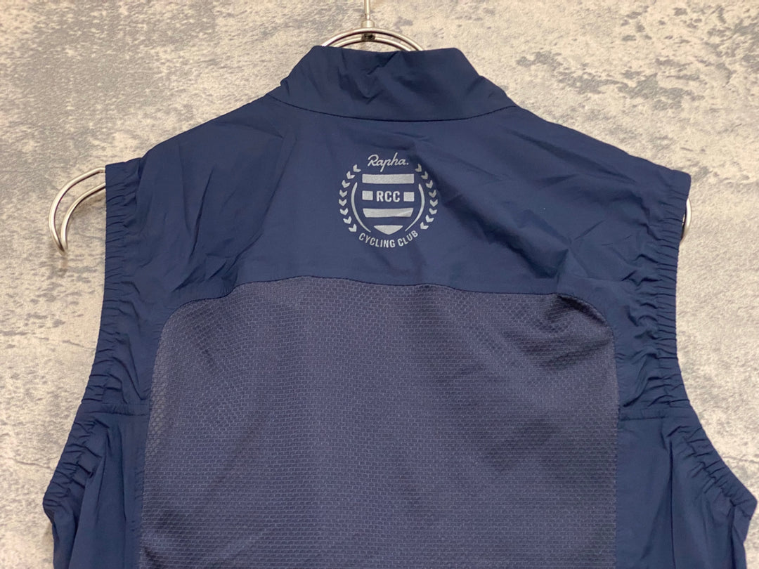 KA314 ラファ Rapha RCC PRO TEAM LIGHTWEIGHT GILET ジレ サイクルベスト 濃紺 S