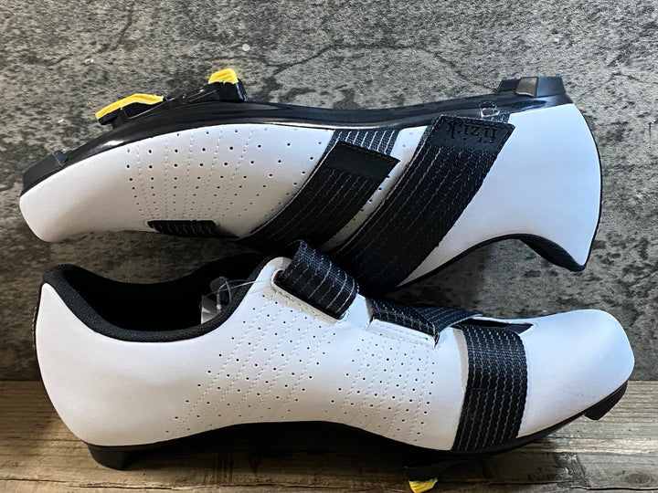 KH102 フィジーク fizik TEMPO POWERSTRAP R5 ビンディングシューズ 白 黒 EU44