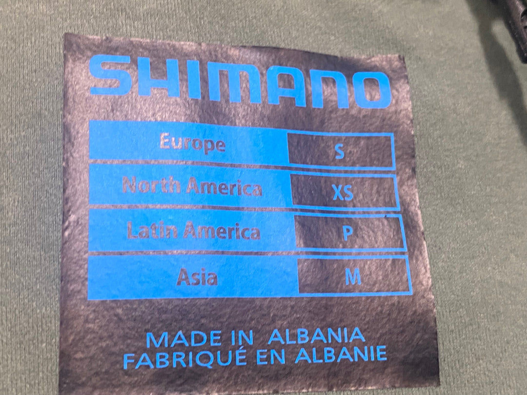 JY872 シマノ SHIMANO 長袖 ウインドジャージ 黒 グリーン M
