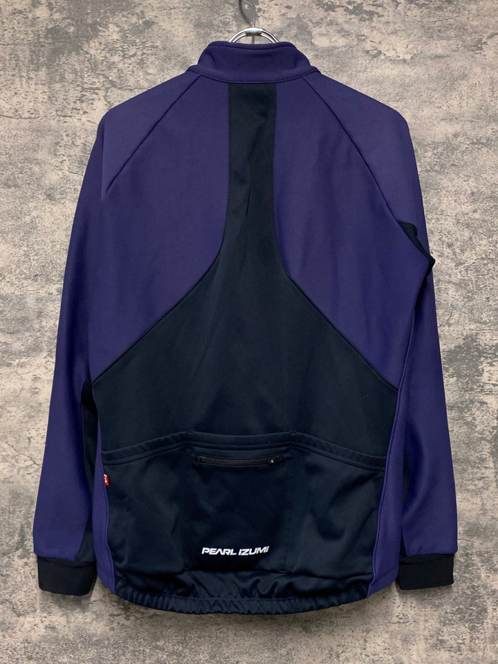 JW390 パールイズミ PEARL iZUMi 長袖 サイクルジャケット 紫 MEN'S L 裏起毛 防風 赤タグ