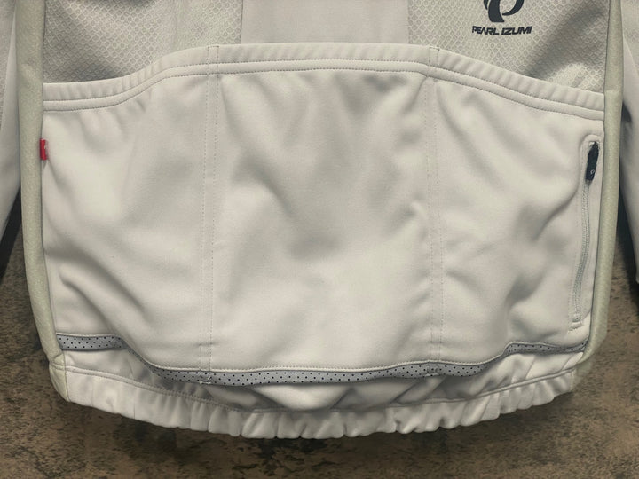 JX894 パールイズミ PEARL iZUMi 長袖サイクルジャケット 白グレー M 裏起毛