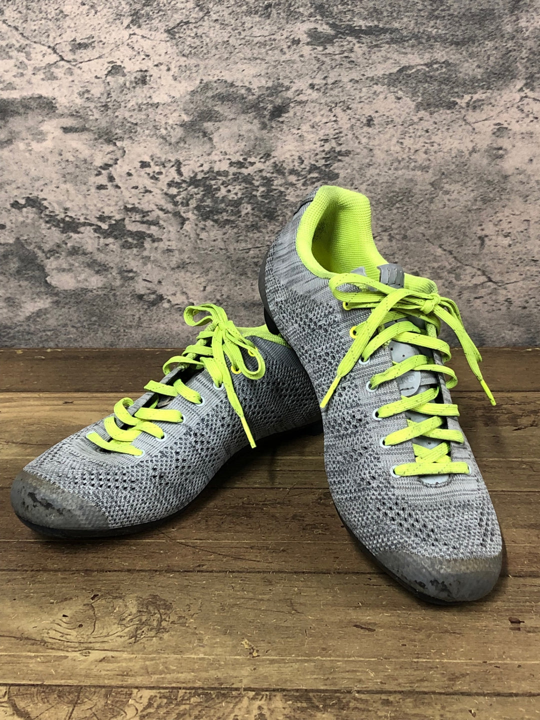 JT513 ジロ GIRO EMPIRE E70 KNIT ビンディングシューズ グレー SPD-SL EU41 インソール欠品