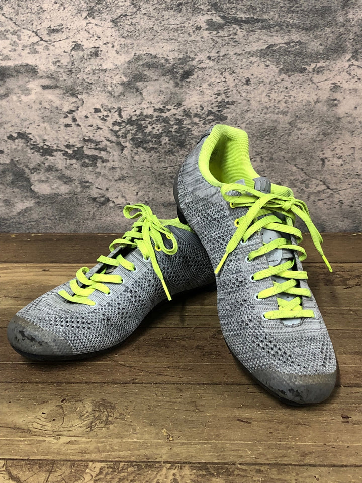 JT513 ジロ GIRO EMPIRE E70 KNIT ビンディングシューズ グレー SPD-SL EU41 インソール欠品