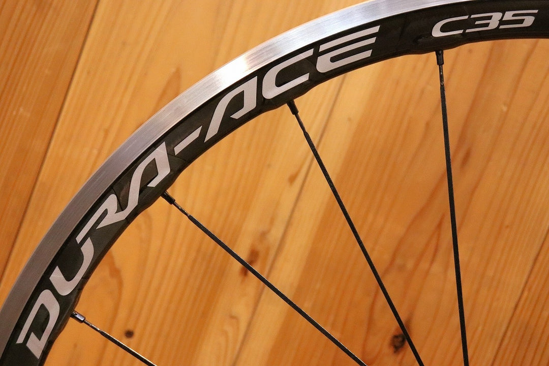 シマノ SHIMANO デュラエース DURA-ACE WH-9000 C35 CL アルミ カーボン クリンチャー ホイールセット シマノ 11S/12S ナローリム 15C 【芦屋店】