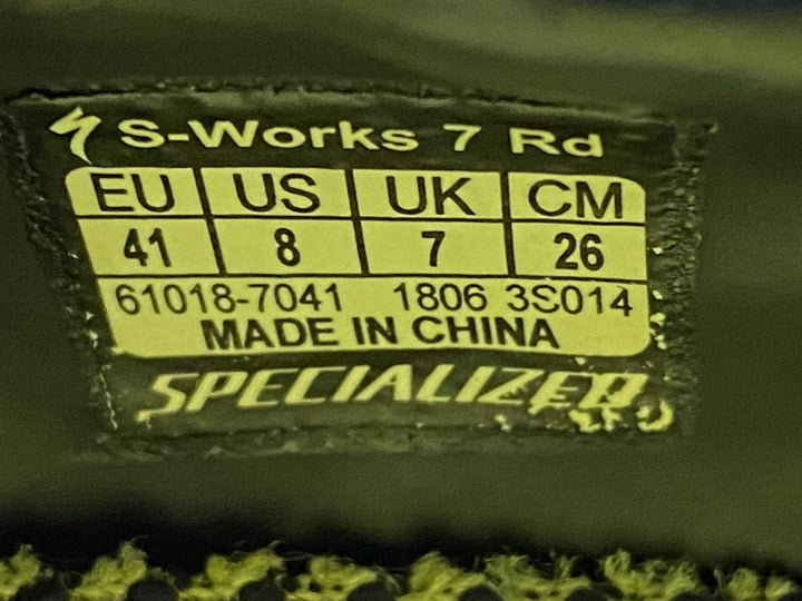 JJ375 スペシャライズド SPECIALIZED エスワークス S-WORKS 7 RD ビンディングシューズ 黒 EU41 SPD-SL
