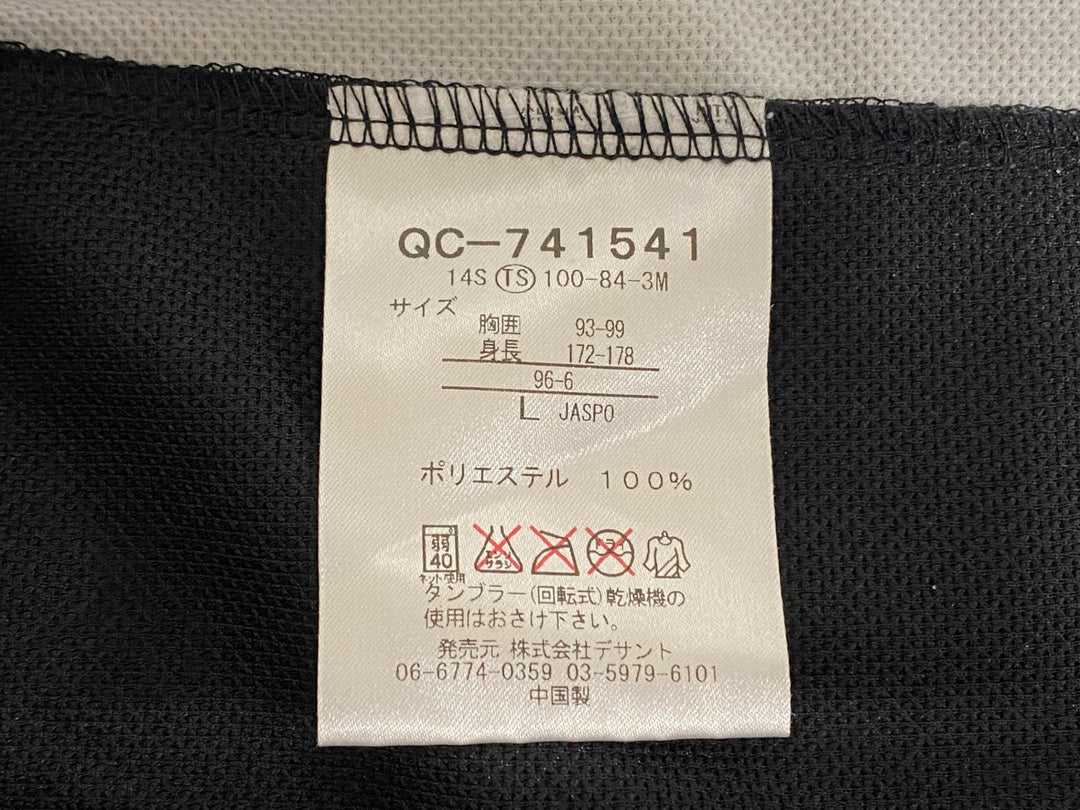 JT316 ルコックスポルティフ le coq sportif 半袖 サイクルジャージ 白 黒 L