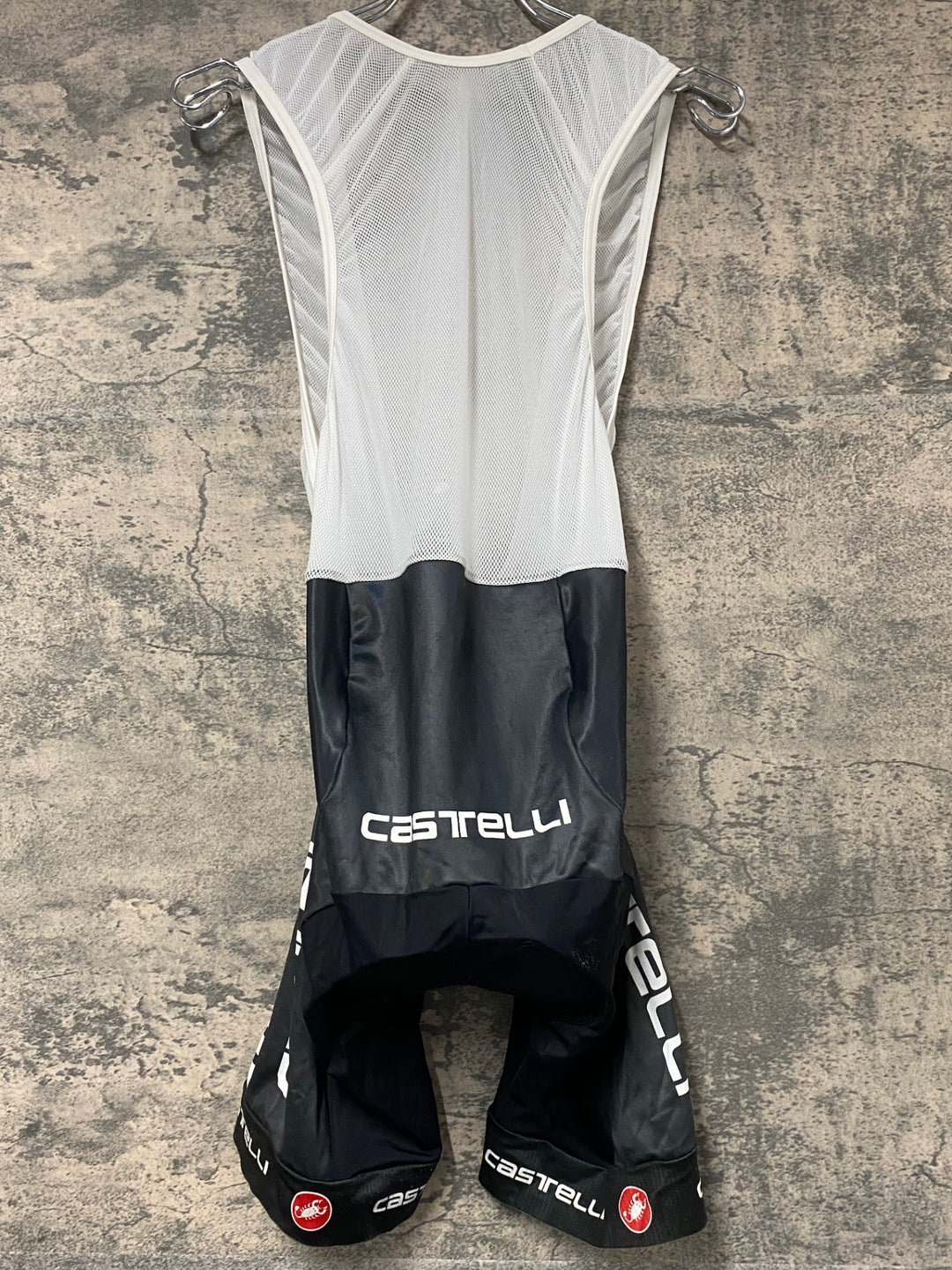 KH242 カステリ CASTELLI ビブショーツ 黒白 M ※擦れあり