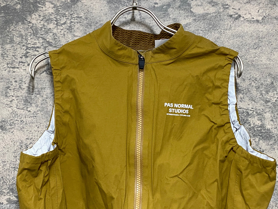 JV855 パスノーマルスタジオ PAS NORMAL STUDIO RAIN GILET ジレ サイクルベスト ブラウン XL
