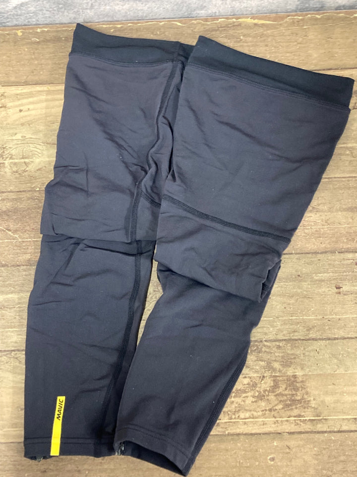 JX121 マヴィック MAVIC レッグウォーマー 裏起毛 黒 XS
