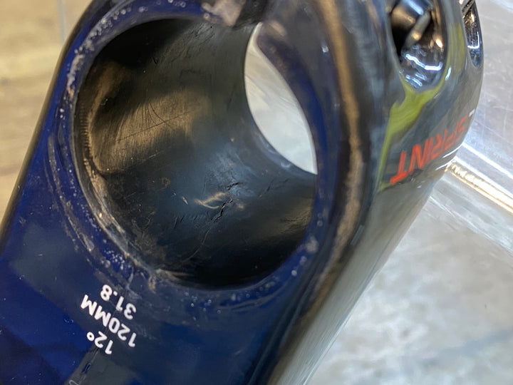 JQ341 ジップ ZIPP SL SPRINT ステム カーボン 120mm OS Φ31.6※コラム部クラックのためジャンク