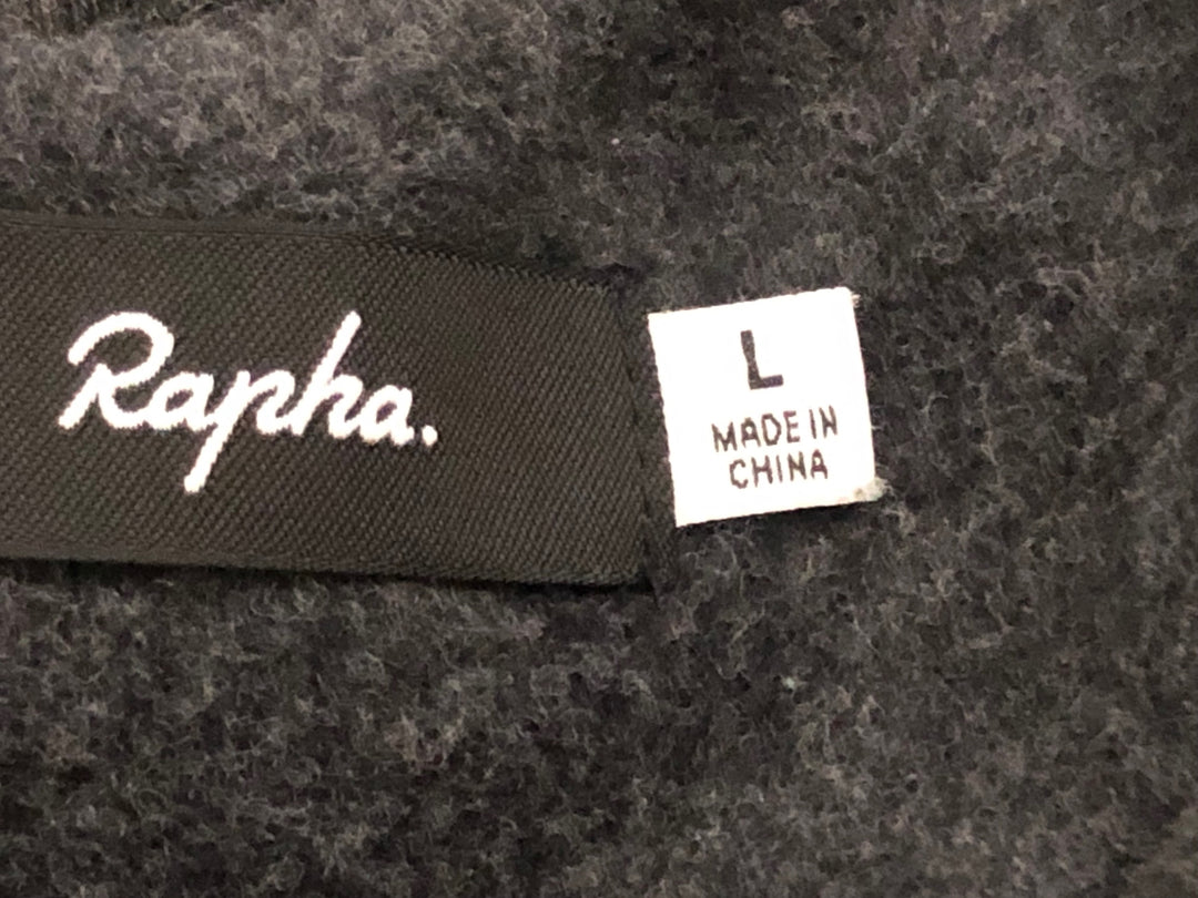 KL359 ラファ Rapha LOGO TRACK JACKET トラックジャケット グレー L 裏起毛
