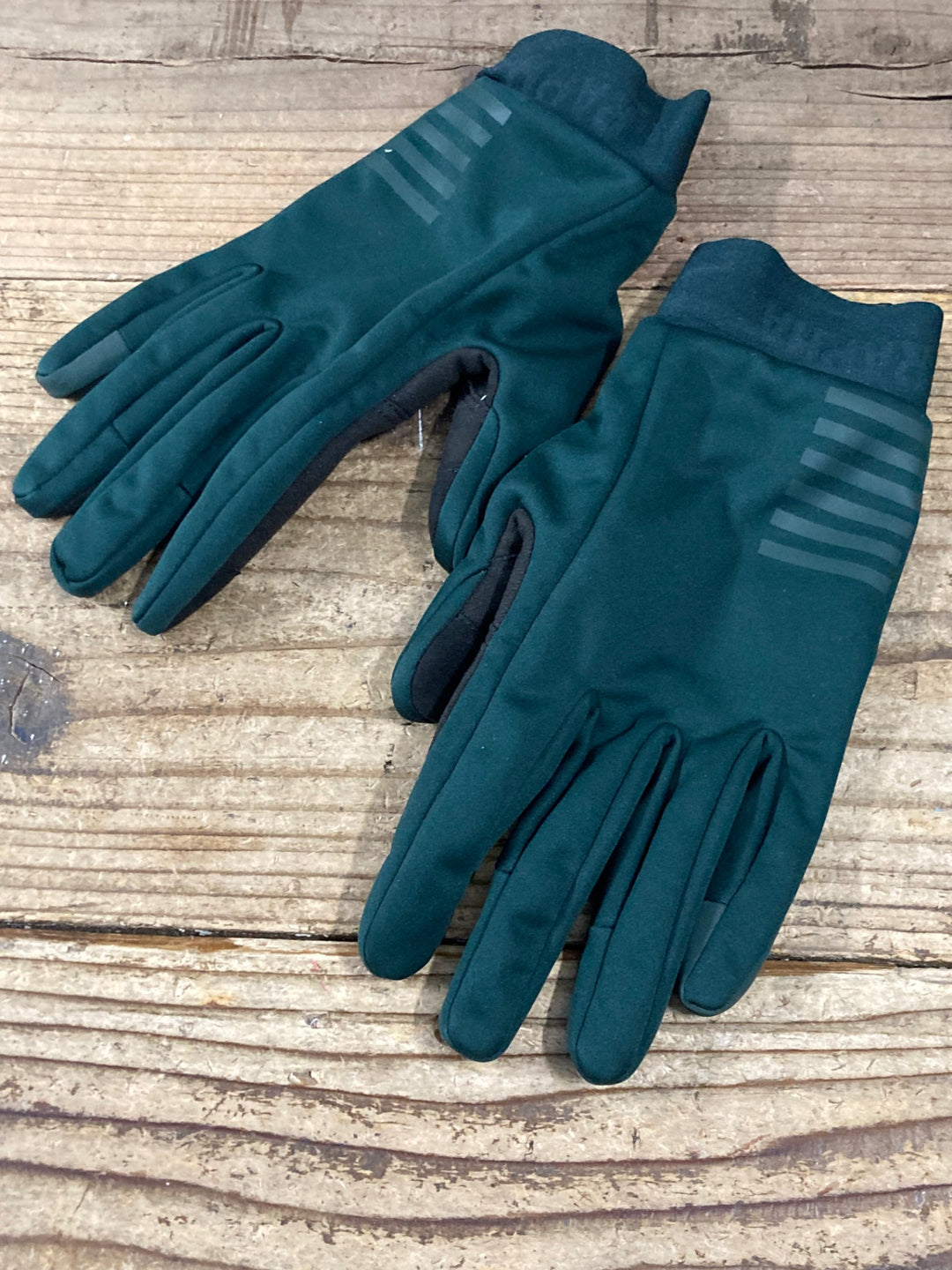 KP748 ラファ Rapha PRO TEAM WINTER GLOVES 長指 ウインターグローブ 緑 M 裏起毛