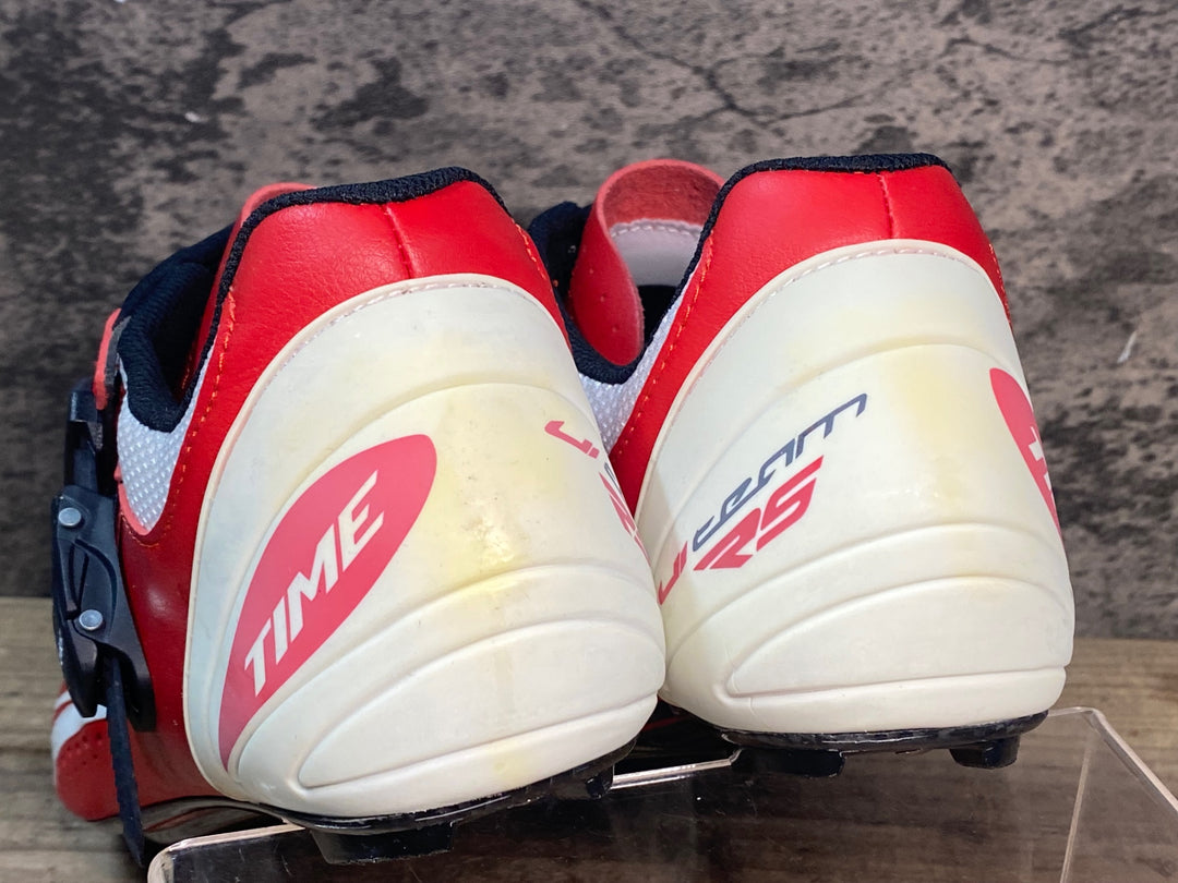 JR490 タイム TIME ULTEAM RS CARBON ビンディングシューズ 赤 EU41.5