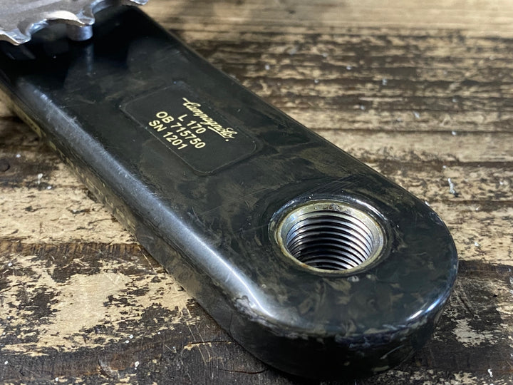 JP245 カンパニョーロ Campagnolo レコード RECORD ULTRA TORQUE カーボン クランクセット 170mm 52/39T 5H
