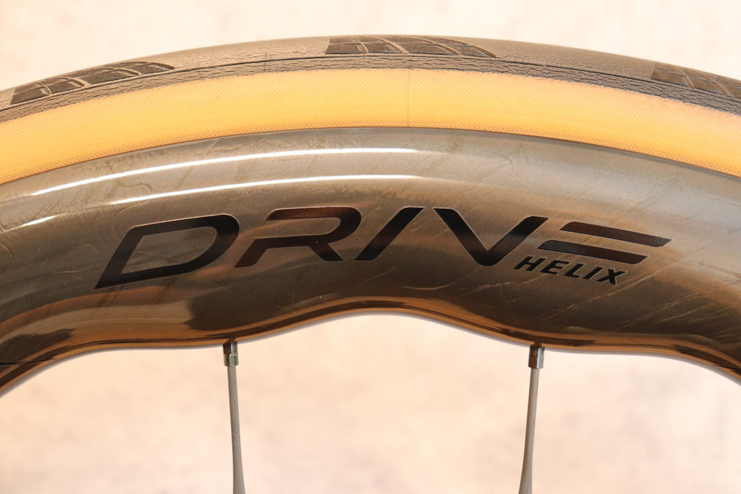 エリートホイールズ ELITEWHEELS ドライブ ヘリックス DRIVE HELIX 57D CS カーボン チューブレス ホイールセット シマノ 11S/12S 【さいたま浦和店】