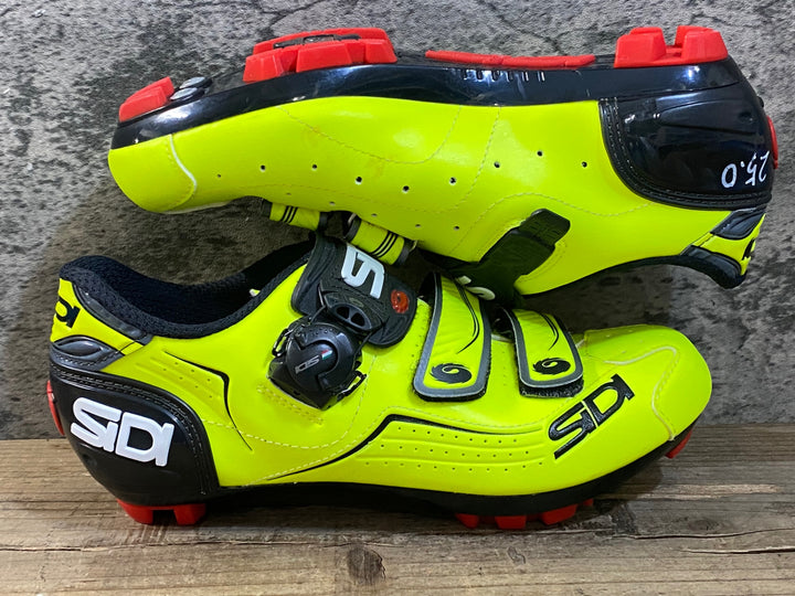 KG392 シディ SIDI TRACE MTB ビンディングシューズ 黄 SPD EU40 ※ペン字あり