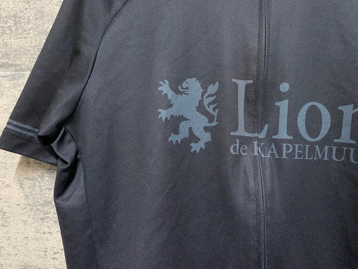 KF411 リオンドカペルミュール Lion de KAPELMUUR 半袖 サイクルジャージ 黒 XL