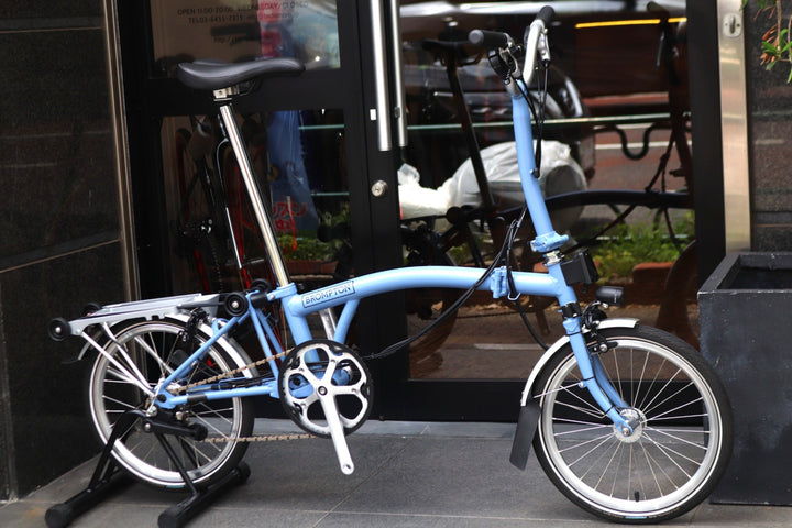 【ハブダイナモ組み！】 ブロンプトン BROMPTON M6R 2021モデル クラウドブルー 16インチ 折り畳み 小径車 【東京南麻布店】