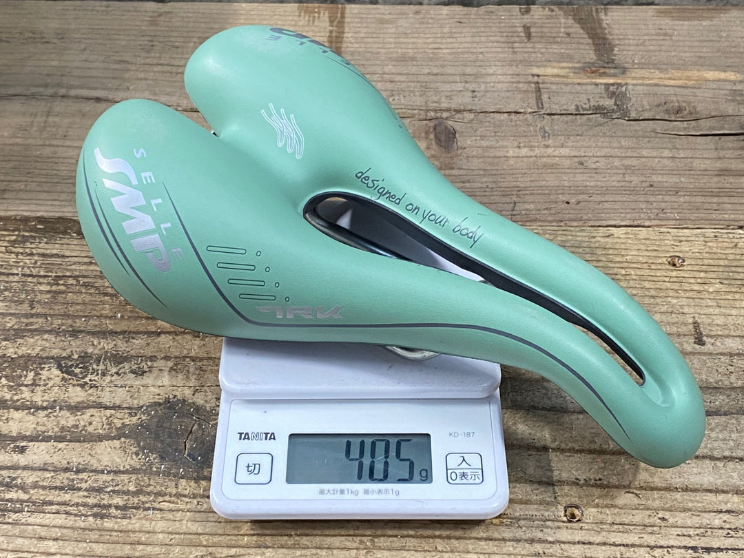 JU850 SELLE SMP 7RK サドル 緑 スチールレール