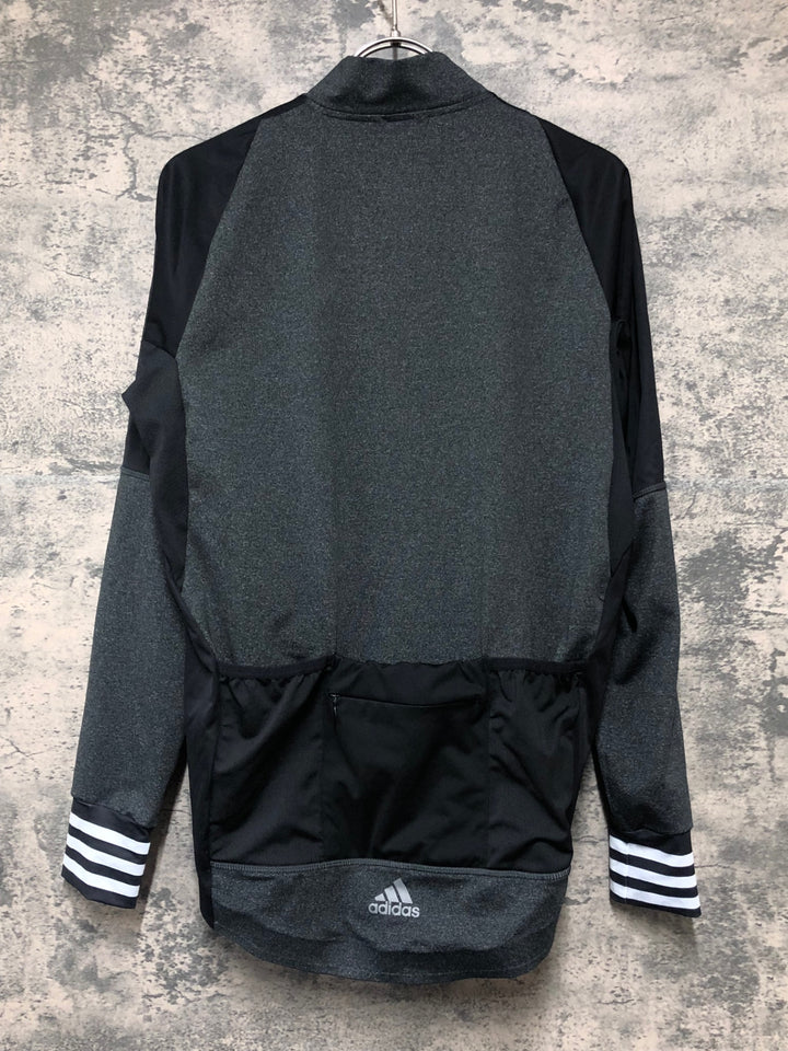 KL248 アディダス adidas 長袖 サイクルジャージ 黒 O