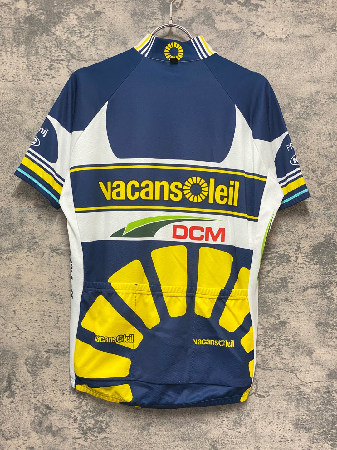KB713 サンティーニ Santini 半袖 サイクルジャージ ハーフジップ 総柄 L vacansoleil