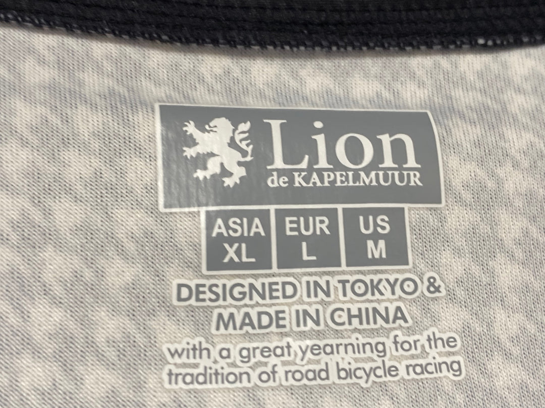 KH559 リオンドカペルミュール Lion de KAPELMUUR 長袖 サイクルジャージ 白 ASIA XL 裏起毛