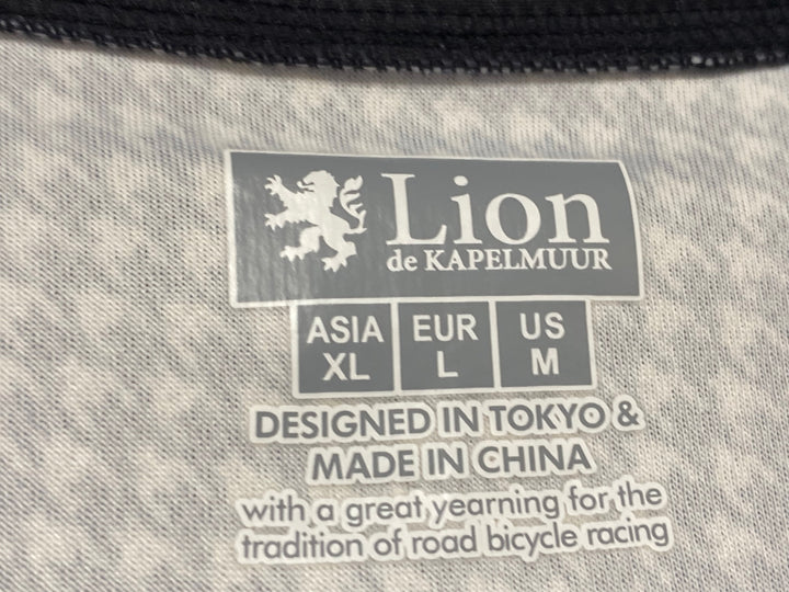 KH559 リオンドカペルミュール Lion de KAPELMUUR 長袖 サイクルジャージ 白 ASIA XL 裏起毛