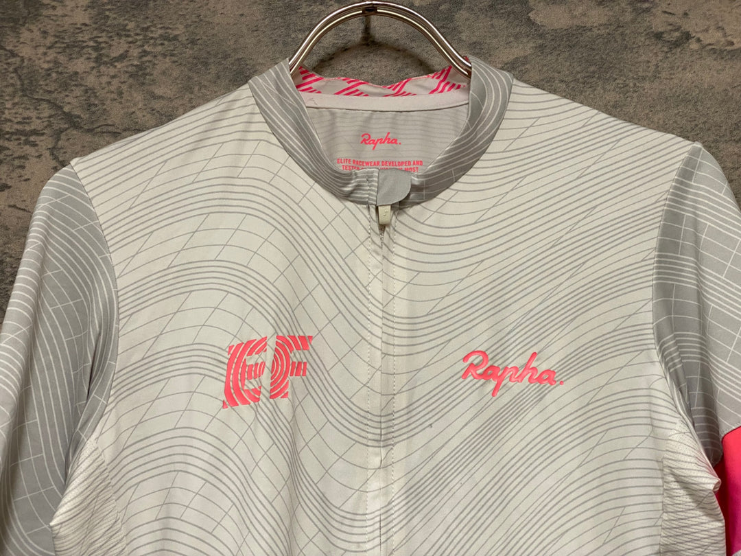 KC772 ラファ Rapha Limited EF Education PRO TEAM TRAINING JERSEY 半袖 サイクルジャージ 限定 白 M