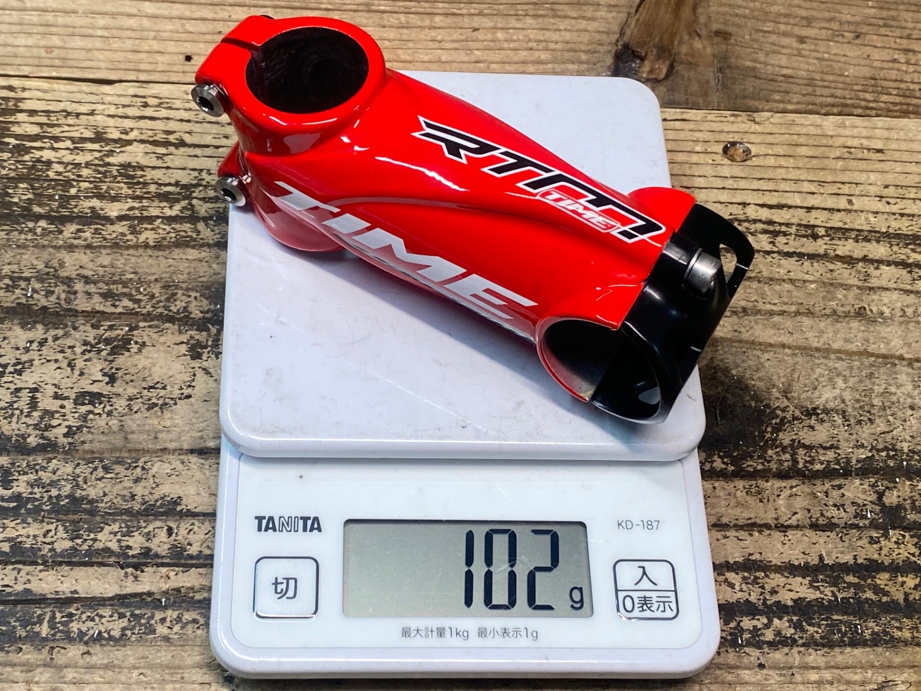 Time　ステム 90mm JO919 タイム TIME RTM ULTEAM STEM ステム 90mm Φ31.8 OS 赤 – BICI
