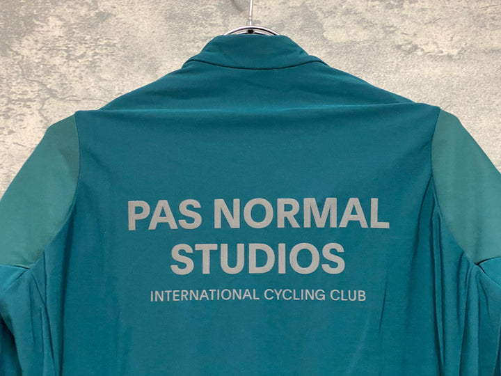 KD317 パスノーマルスタジオ PAS NORMAL STUDIOS MECHANISM THERMAL LONG SLEEVE JERSEY 長袖 サイクルジャージ 緑 L 裏起毛