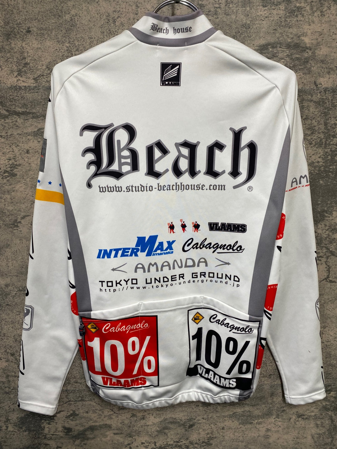 JT529 パールイズミ PEARL iZUMi 長袖 サイクルジャージ 白 M 裏起毛