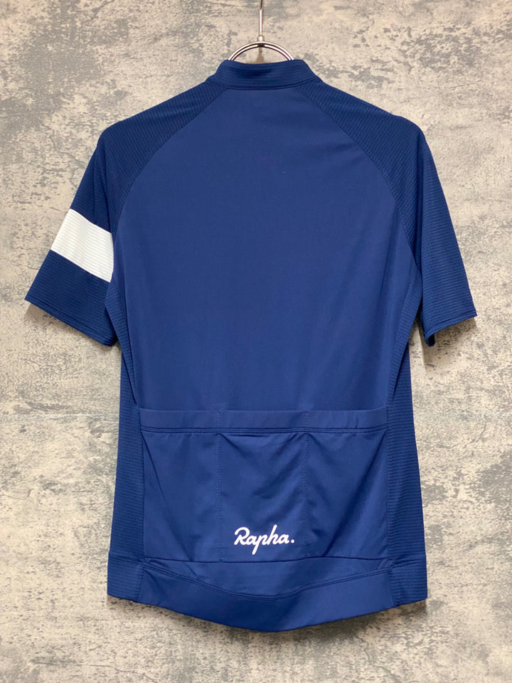 KG839 ラファ Rapha WOMEN’S CORE LIGHTWEIGHT JERSEY 半袖 サイクルジャージ ネイビー S レディース