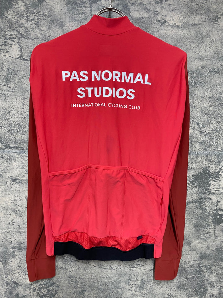 JY478 パスノーマルスタジオ PAS NORMAL STUDIOS Mechanism Long Sleeve Jersey 長袖 サイクルジャージ レッド M