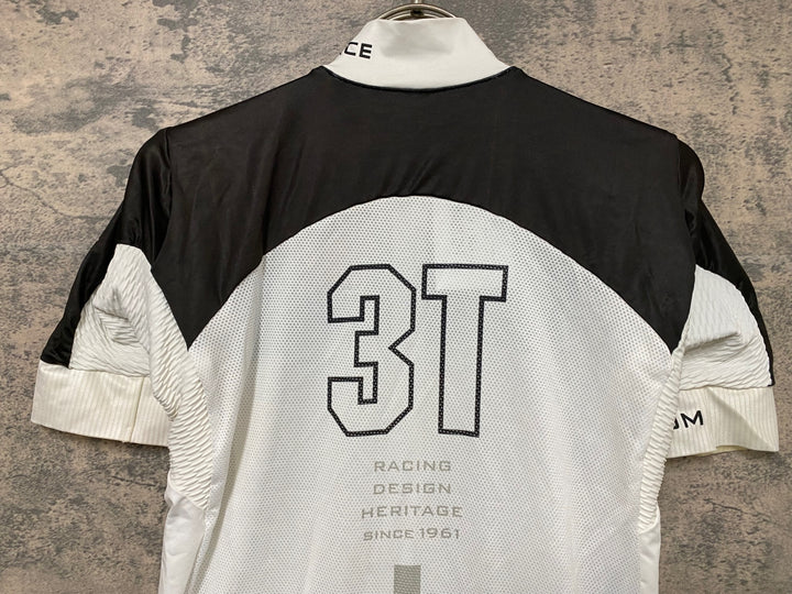 JV212 カステリ CASTELLI 半袖 サイクルジャージ 白 黒 L 3T