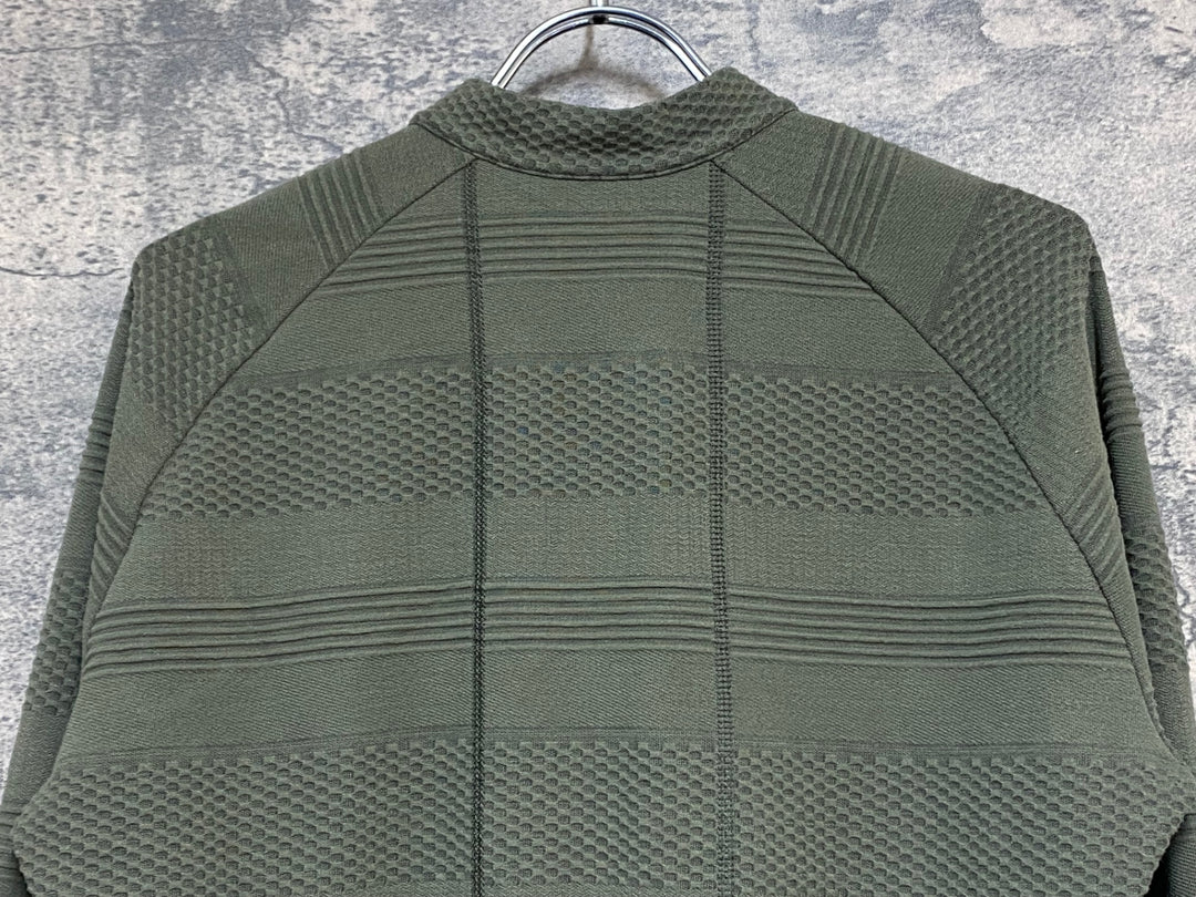 KR587 カフェドシクリステ Cafe du Cycliste Corinne Men 長袖 サイクルジャージ カーキ L