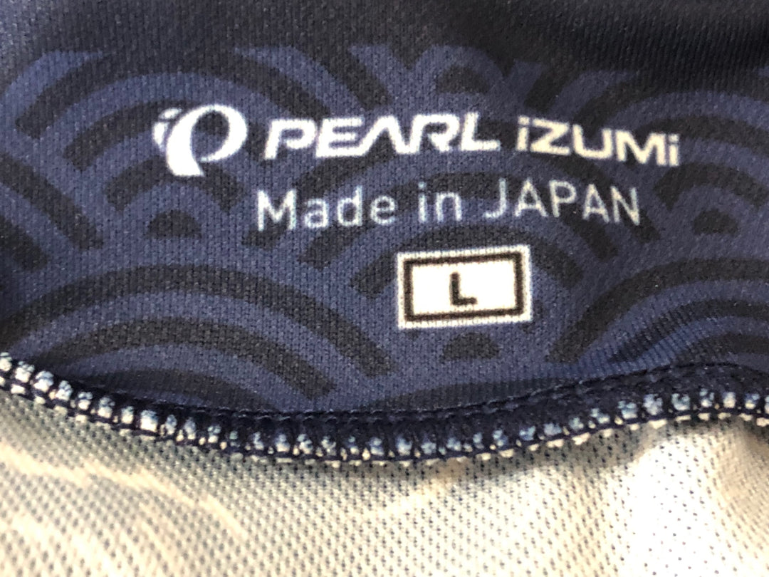 JW273 パールイズミ PEARL iZUMi 半袖 サイクルジャージ ネイビー 白 L