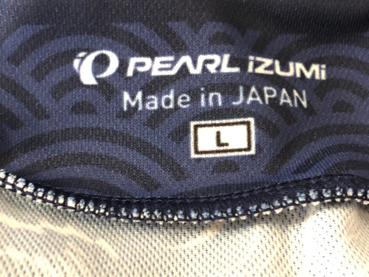 JW273 パールイズミ PEARL iZUMi 半袖 サイクルジャージ ネイビー 白 L
