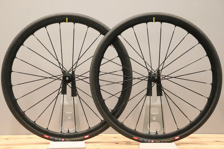 マヴィック MAVIC キシリウム KSYRIUM SL 25 DISC アルミ チューブレスレディ ホイールセット シマノ11S/12S 19C 【仙台店】