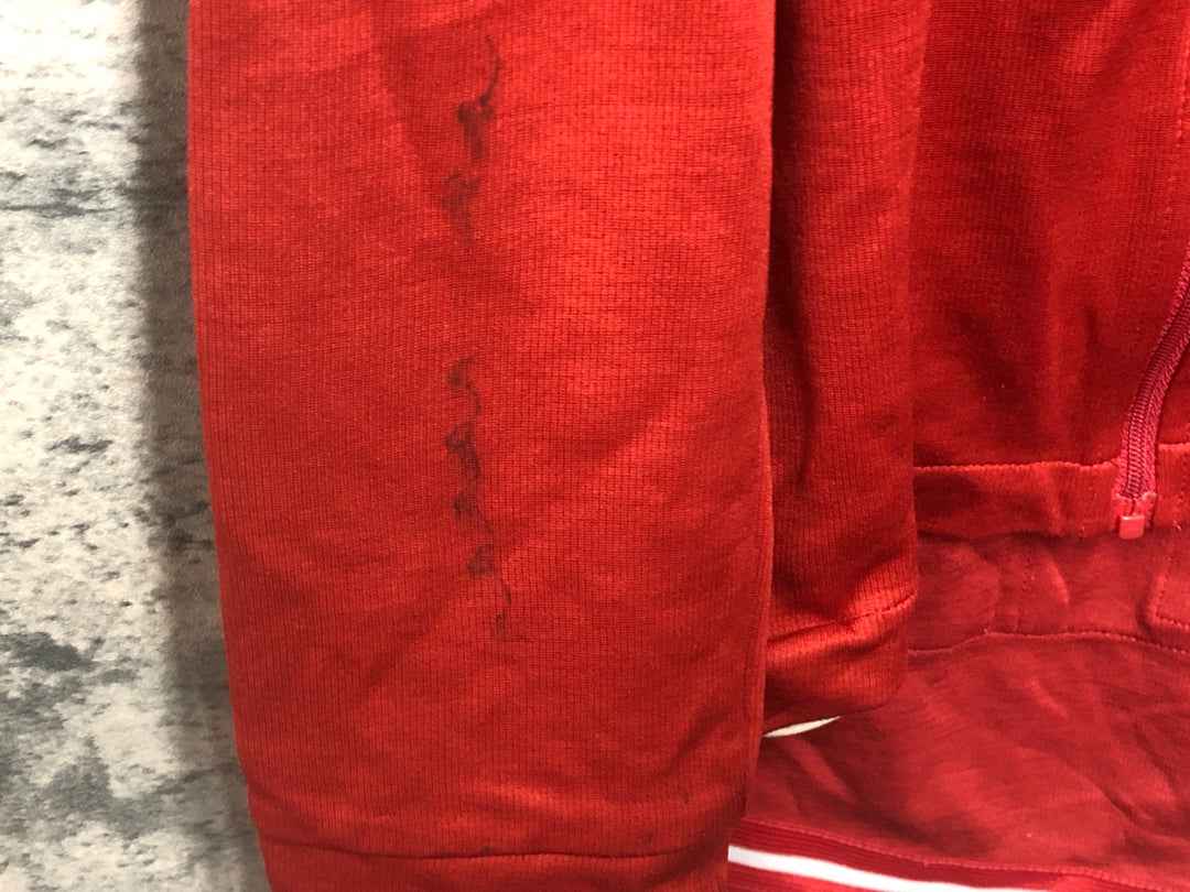 JD107 ラファ Rapha LONG SLEEVE JERSEY 長袖サイクルジャージ 赤 M