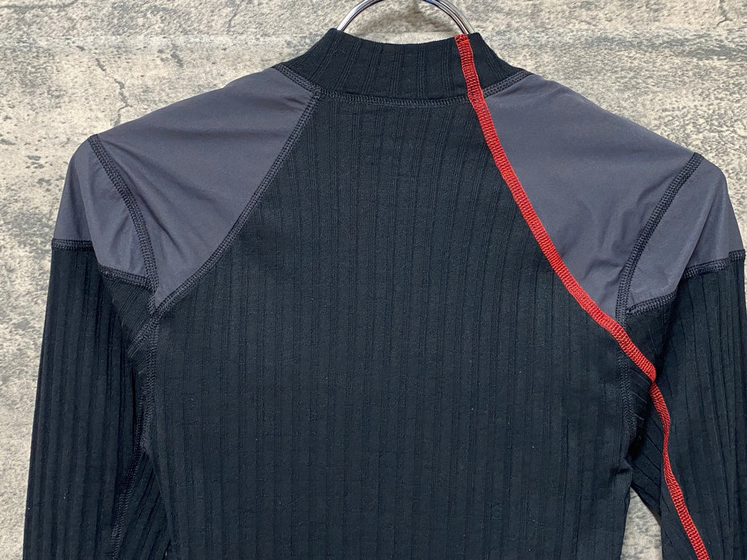 KH115 クラフト CRAFT 長袖 ベースレイヤー グレー 黒 S GORE WINDSTOPPER
