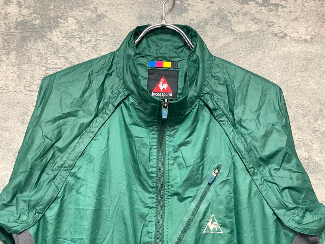 KH250 ルコックスポルティフ le coq sportif 長袖 ウィンドブレーカー 緑 M