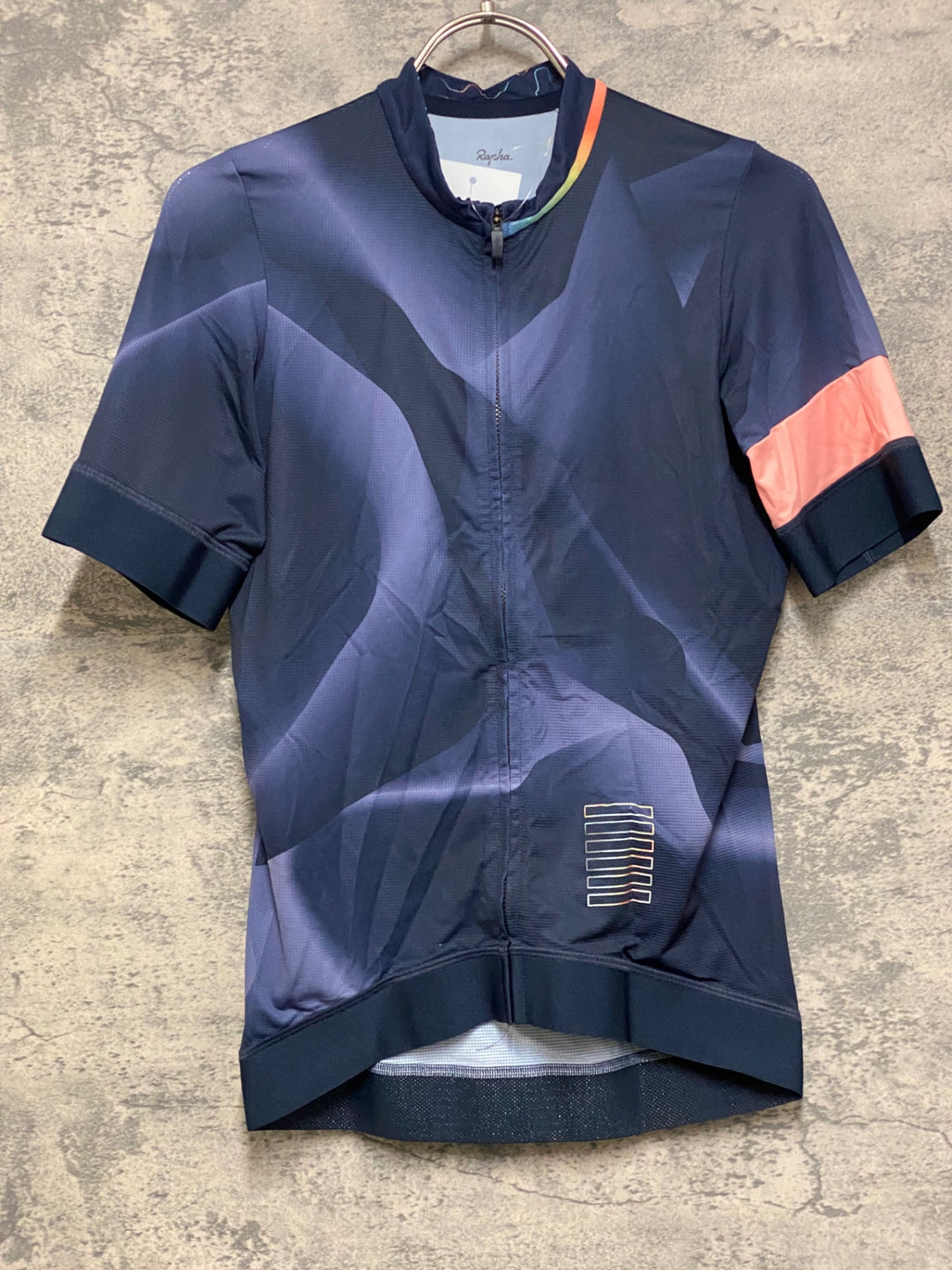 JN756 ラファ Rapha PRO TEAM TRAINING JERSEY 半袖 サイクルジャージ 紺 S