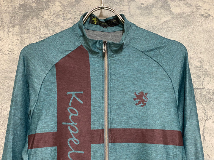 JO425 カペルミュール KAPELMUUR 長袖 サイクルジャージ 黒 ターコイズ M
