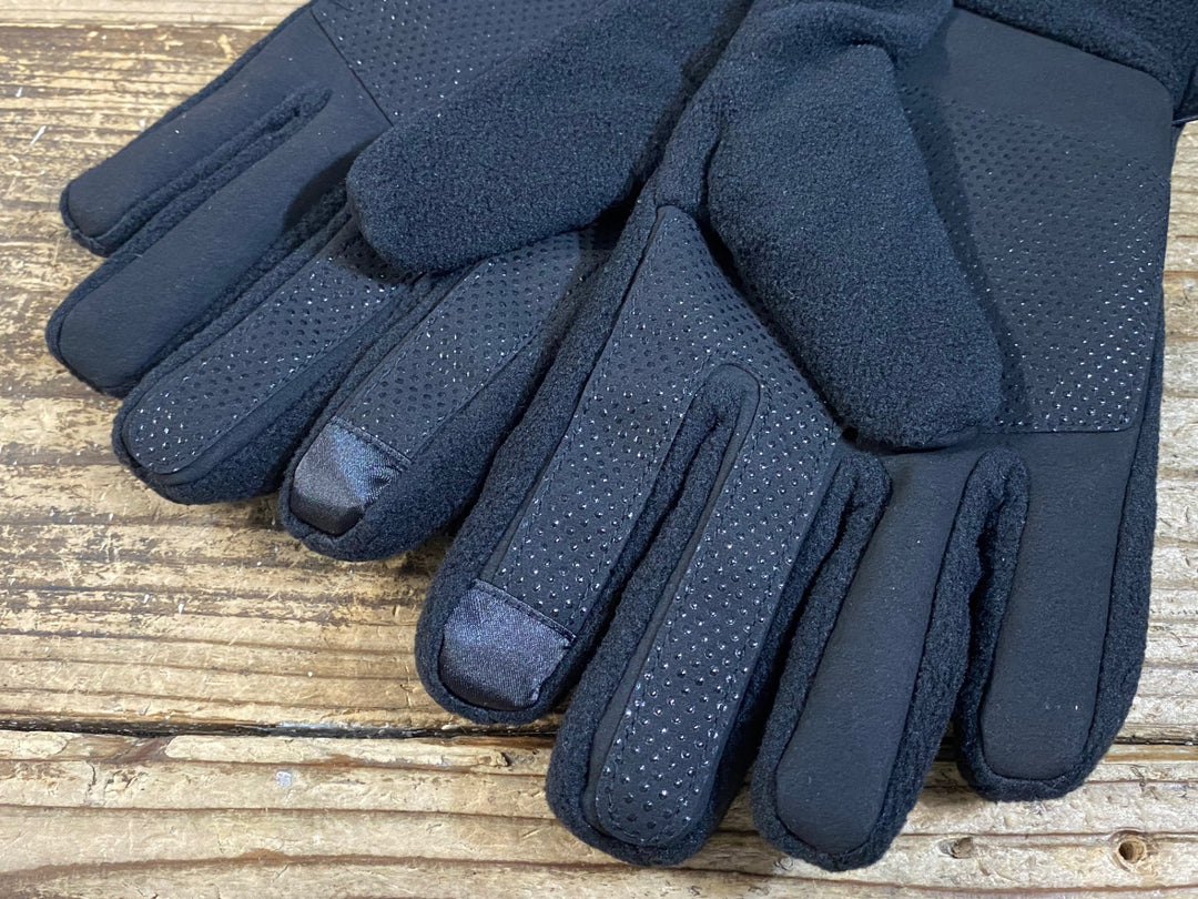 KF094 カフェドシクリステ CAFE DU CYCLISTE 長指ウィンターグローブ フリース 黒 L