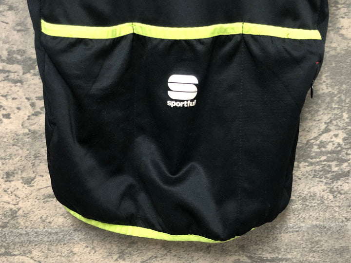 JU503 スポーツフル sportful 半袖 サイクルジャージ 黒 黄 S