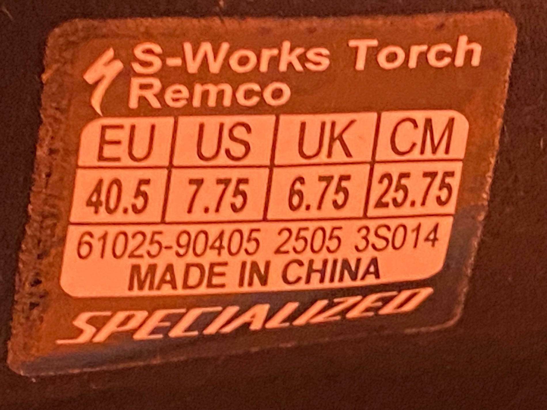 JF716 スペシャライズド SPECIALIZED S-WORKS TORCH REMCO