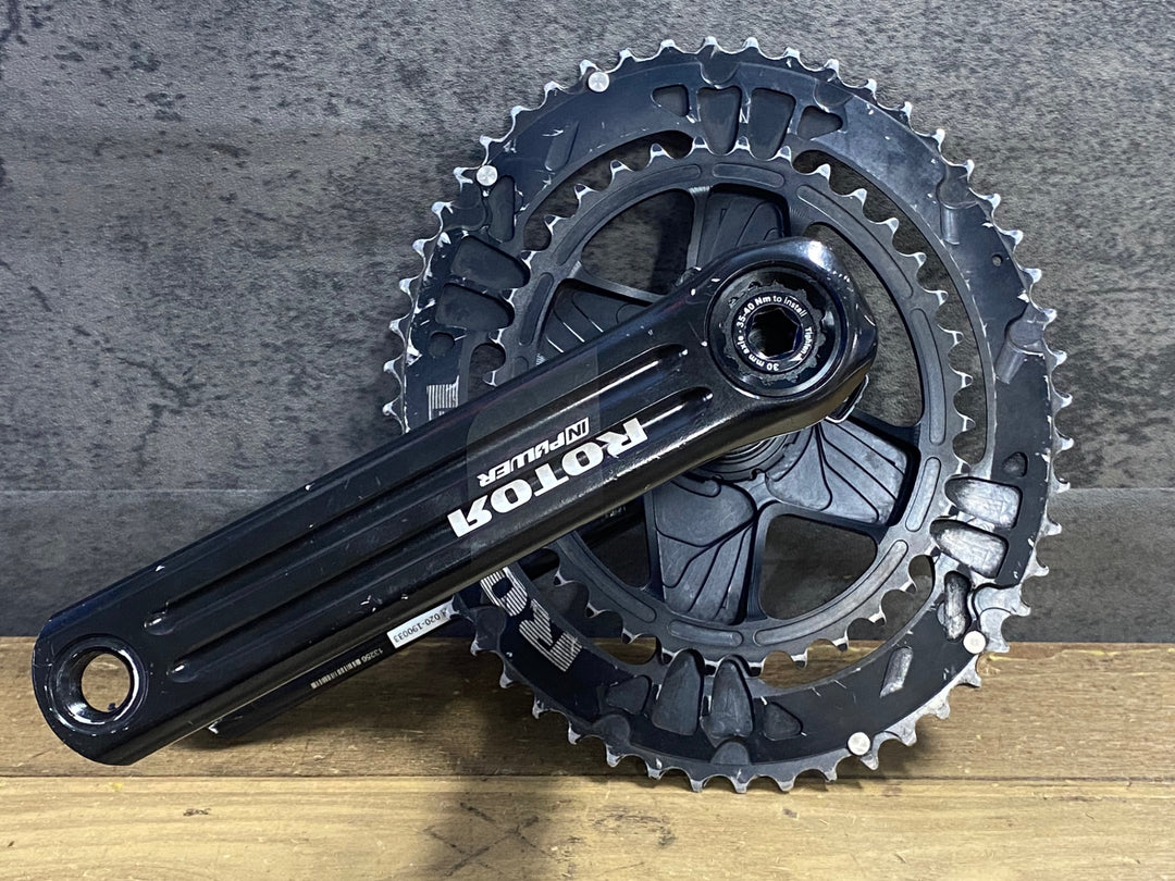 JT718 ローター ROTOR IN POWER Q-RINGS パワーメーター クランクセット 170mm 52/36T ※接続不可のためジャンク