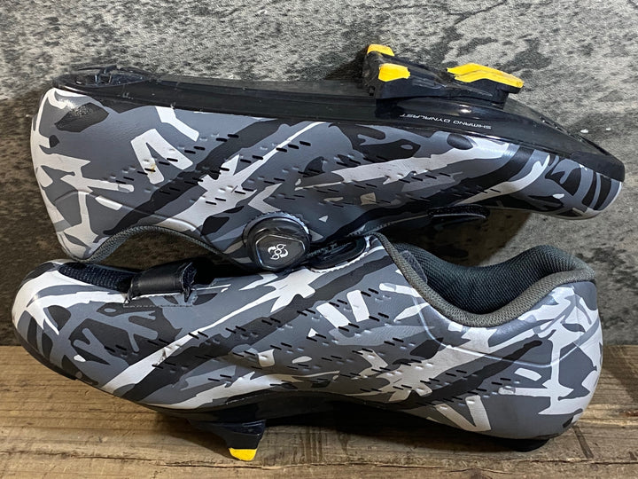 KH164 シマノ SHIMANO RP5 SH-RP501-S C ビンディングシューズ 3穴 黒 EU43