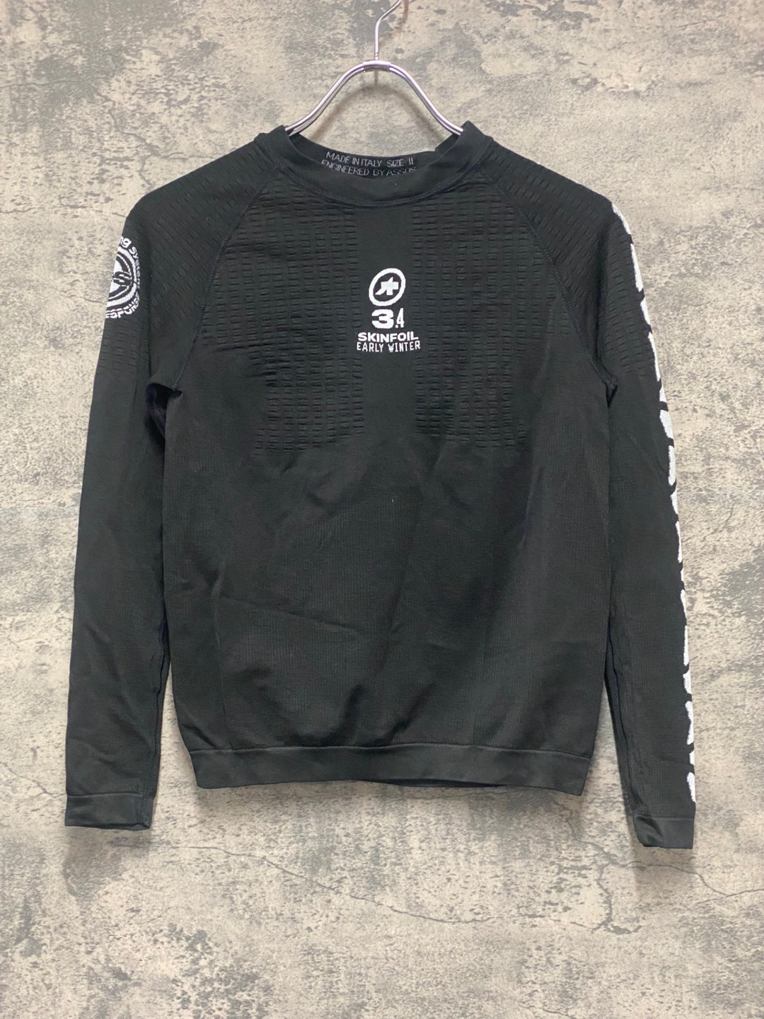 JZ570 アソス ASSOS Skinfoil 3.4 EARLY WINTER ベースレイヤー 黒 SIZE Ⅱ